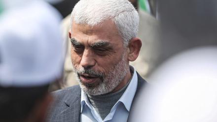 Jihia al-Sinwar, Chef der Hamas im Gazastreifen, bei einer Veranstaltung in Gaza im März 2022. 